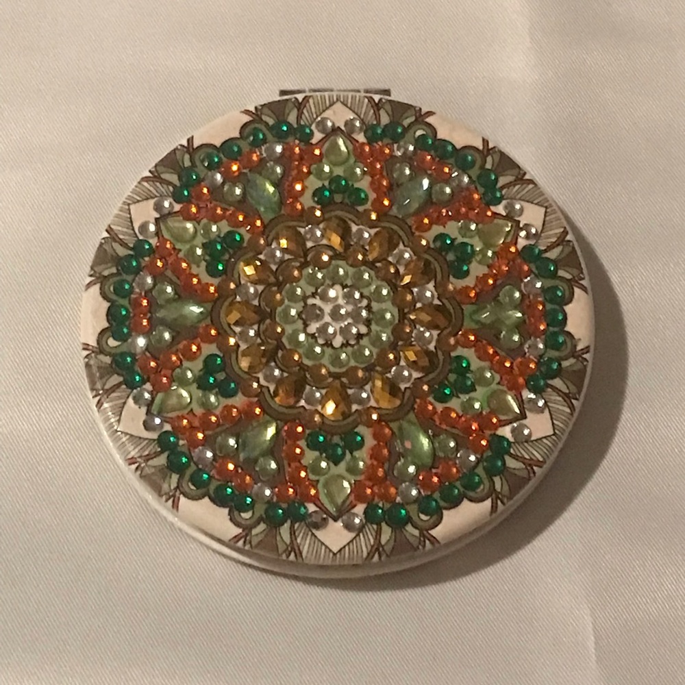 Diamond Painted Compact Mirror